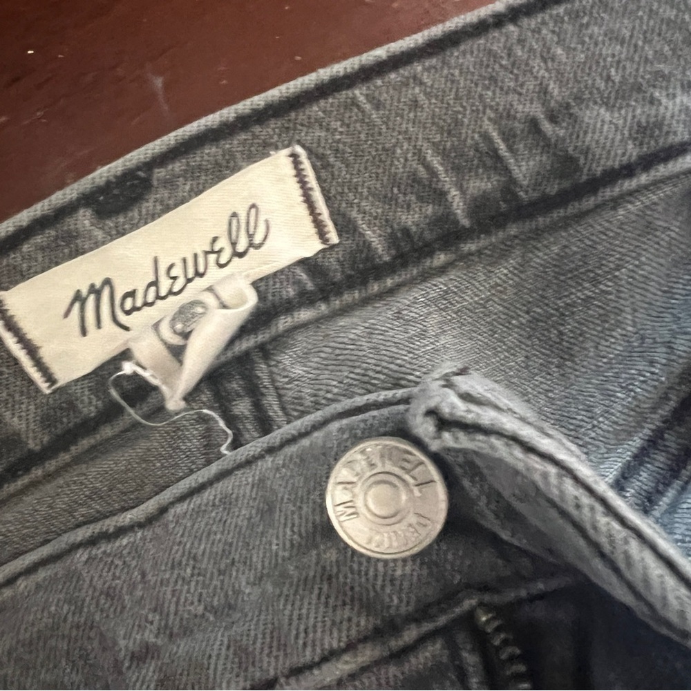 Madewell Women's Size 30p The Perfect Vintage Jeans Cosner Wash Knee Rip Edition - Picture 6 of 7
